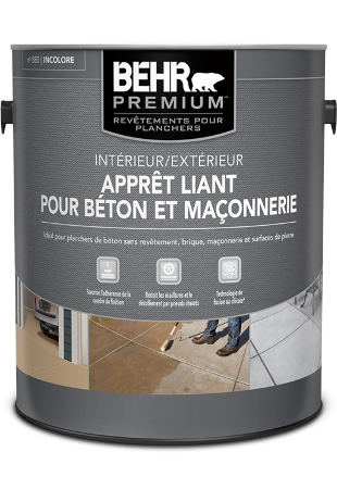Can of Behr Premium Concrete and Masonry Bonding Primer
