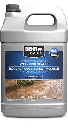 Jug of Behr Premium Concrete, Brick and Tile Wet-Look Sealer