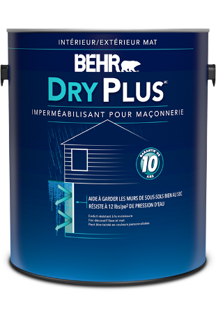 One 3.79 L can of Behr DryPlus Waterproofer